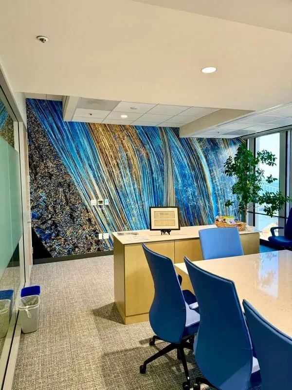 Custom feature wall wallpaper installation in Arcadia, Phoenix